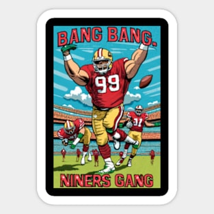 49 ers victor design,go niners Sticker